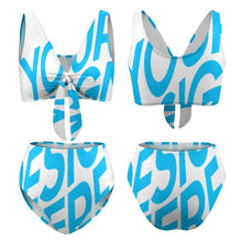 Charger l'image dans la galerie, Maillot de bain bikini taille haute BK2079 personnalisé avec photo texte prénom (conception une image)