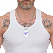 Charger l'image dans la galerie, Collier Memorial / Collier plaque commémorative gravure personnalisé avec photo lettre prénom