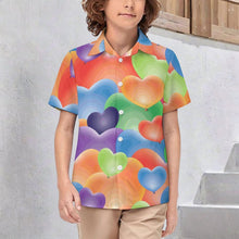 Charger l'image dans la galerie, Chemise Enfant Col Classique Coton Personnalisable Manches Courtes Poche