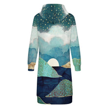 Charger l'image dans la galerie, Veste Sweat Longue Zippée Femme : Hoodie Manteau à Capuche