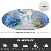 Charger l'image dans la galerie, Plaid Rond Personnalisé avec Photo | Tapis de Pique-Nique Chic