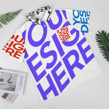 Charger l'image dans la galerie, Chemise homme manches courtes avec poche B339 personnalisée avec prénom motif texte (conception multi-images)