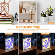 Charger l'image dans la galerie, Miroir veilleuse personnalisé avec photo texte prénom