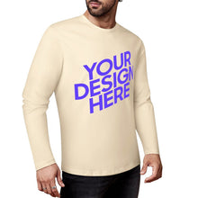 Charger l'image dans la galerie, Chemise à manches longues pour hommes 100% coton imprimé sur le devant différentes couleurs personnalisé avec photo texte prénom