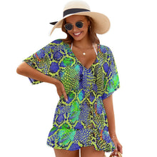 Charger l'image dans la galerie, Robe de Plage Personnalisée : Tunique Chiffon Fluide & Coupe Sexy