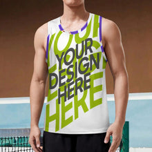 Charger l'image dans la galerie, Maillot de basket-ball ras du cou pour homme ABK personnalisé avec photo texte prénom