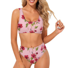 Charger l'image dans la galerie, Bikini Sportif Personnalisé Deux Pièces Taille Mi-Haute