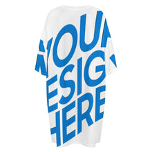 Charger l'image dans la galerie, Chemise de nuit ample grande taille pour femme pyjama à manches courtes LM475 personnalisé avec photo texte prénom (conception une image)