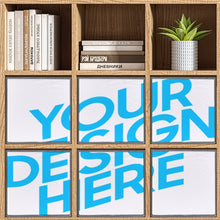 Charger l'image dans la galerie, Lot de 6 bacs de rangement pliables personnalisée avec prénom motif texte