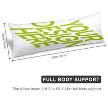 Charger l'image dans la galerie, Taie d'oreiller en polyester à longues bandes impression recto personnalisé avec photo texte prénom