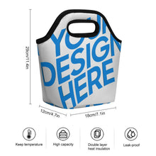 Charger l'image dans la galerie, Sac à lunch portable personnalisé avec photo texte prénom (conception une image)