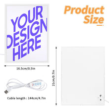 Charger l'image dans la galerie, Miroir veilleuse personnalisé avec photo texte prénom