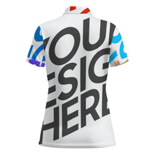 Charger l'image dans la galerie, Polo femme deux boutons MWL637 personnalisée avec prénom motif texte (conception multi-images)