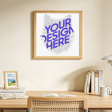 Charger l'image dans la galerie, Puzzle en bois irrégulier en forme de tête de loup personnalisé avec photo texte prénom