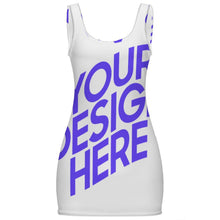 Charger l'image dans la galerie, Robe moulante sans manches MSYX30 avec encolure dégagée personnalisé avec photo texte prénom