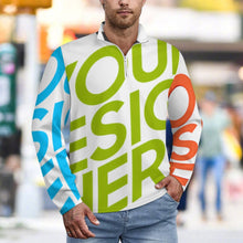 Charger l'image dans la galerie, Polo pullover sport homme LM111 personnalisée avec prénom motif texte (conception multi-images)