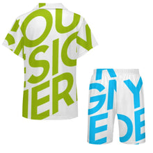 Charger l'image dans la galerie, Ensemble de pyjama short à manches courtes pour enfants LM131 personnalisé avec photo texte prénom (conception une image)