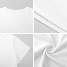 Charger l'image dans la galerie, Chemise de nuit ample à manches courtes pour femme LM413 personnalisé avec photo texte prénom