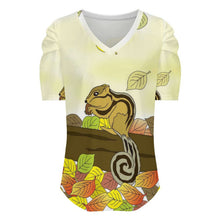 Charger l'image dans la galerie, T-Shirt Femme Manches Bouffantes Personnalisé | Haut Chic & Romantique