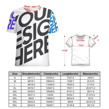 Charger l'image dans la galerie, Tee NT unisexe col rond coupe régulière à manches courtes personnalisée avec prénom motif texte (conception multi-images)