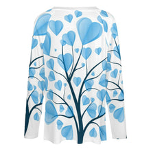 Charger l'image dans la galerie, T-Shirt Femme Manches Longues Col V Double | Ample, Chic & Personnalisable