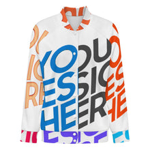 Charger l'image dans la galerie, Veste de baseball universitaire pour femme SDS2507 personnalisée avec prénom motif texte (conception multi-images)