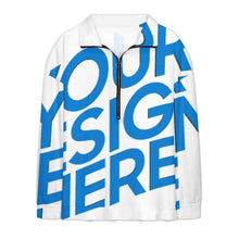 Charger l'image dans la galerie, Top décontracté à manches longues et col en V NT53 avec zip pour femme personnalisé avec photo texte prénom (conception une image)