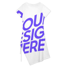 Charger l'image dans la galerie, Robe d'été midi robe de plage fendue A44Q personnalisé avec photo texte prénom (conception une image)