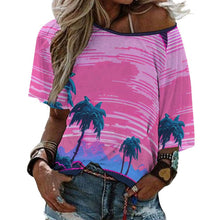 Charger l'image dans la galerie, Haut Épaules Dénudées Femme Personnalisé | T-shirt Côtelé Chic