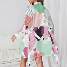 Charger l'image dans la galerie, Peignoir Personnalisé Femme | Robe de Chambre Satinée avec Photo ou Texte