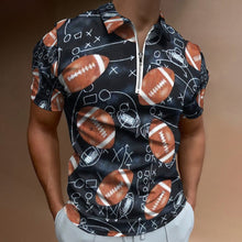 Charger l'image dans la galerie, Polo Zippé Homme 100% Coton Personnalisé | Impression Directe