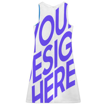 Charger l'image dans la galerie, Ensemble robe midi sans manches col V 2 pièces pour femme A77Q personnalisée avec prénom motif texte (conception multi-images)