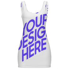 Charger l'image dans la galerie, Robe moulante sans manches MSYX30 avec encolure dégagée personnalisé avec photo texte prénom
