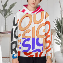 Charger l'image dans la galerie, Sweat à capuche enfant SDS127 personnalisée avec prénom motif texte (conception multi-images)