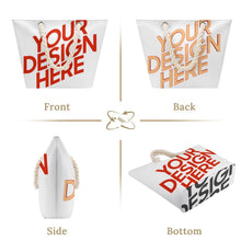 Charger l'image dans la galerie, Sac cabas grande capacité en corde de chanvre personnalisée avec prénom motif texte (conception multi-images)