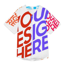 Charger l'image dans la galerie, T-shirts boutonnés en jersey de baseball pour hommes t-shirt de sport TSYX personnalisée avec prénom motif texte (conception multi-images)