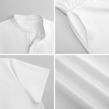 Charger l'image dans la galerie, Combinaison à manches courtes LM427 pour hommepersonnalisé avec photo texte prénom (conception une image)