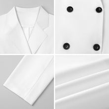 Charger l'image dans la galerie, Robe blazer cintrée à double boutonnage personnalisable pour femme