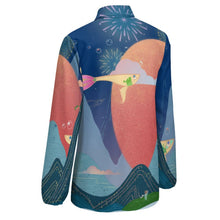 Charger l'image dans la galerie, Chemise Rétro Femme Personnalisable | Blouse Fluide Manches Longues