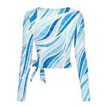 Charger l'image dans la galerie, Blouse Femme Manches Longues avec Nœud Papillon Personnalisable