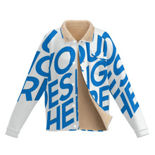 Charger l'image dans la galerie, Chemises décontracté en polaire à col montant MWL505 pour femme personnalisée avec prénom motif texte