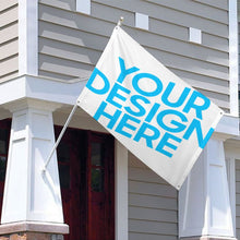 Charger l'image dans la galerie, Un drapeau avec un trou dans chaque coin personnalisée avec prénom motif texte