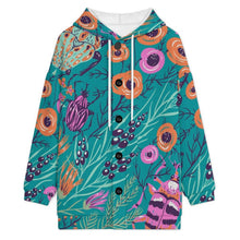 Charger l'image dans la galerie, Veste Longue à Capuche Doublée Polaire Personnalisable pour Femme