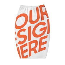 Charger l'image dans la galerie, Jupe portefeuille pour femme jupe d'été jusqu'aux genoux NQ personnalisée avec prénom motif texte (conception multi-images)