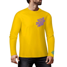 Charger l'image dans la galerie, Pull pour homme 100 % coton imprimé sur la poitrine et les poignets chemise à manches longues de différentes couleurs personnalisée avec prénom motif texte