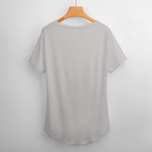 Charger l'image dans la galerie, T-shirt Col V Femme Personnalisé | Haut Ample Fluide