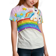Charger l'image dans la galerie, Children's T-shirt Rainbow, Unicorn, Cartoon