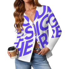 Charger l'image dans la galerie, Cardigan / Gilet fin pour femme SDS2526 personnalisé avec photo texte prénom (conception une image)