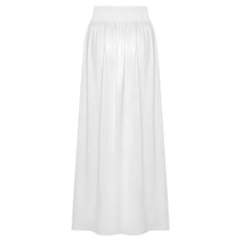 Charger l'image dans la galerie, Jupe Longue Femme Taille Haute Élastique en Soie de Lait avec Imprimé Personnalisé