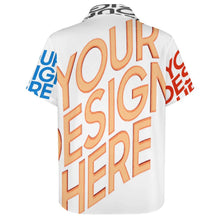 Charger l'image dans la galerie, Chemise homme manches courtes avec poche B339 personnalisée avec prénom motif texte (conception multi-images)